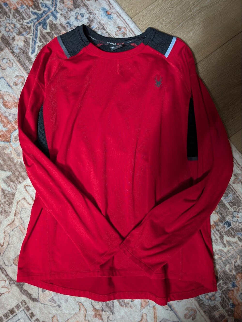 Spyder Men's Bright Red Performance Jacket with Reflective Logo